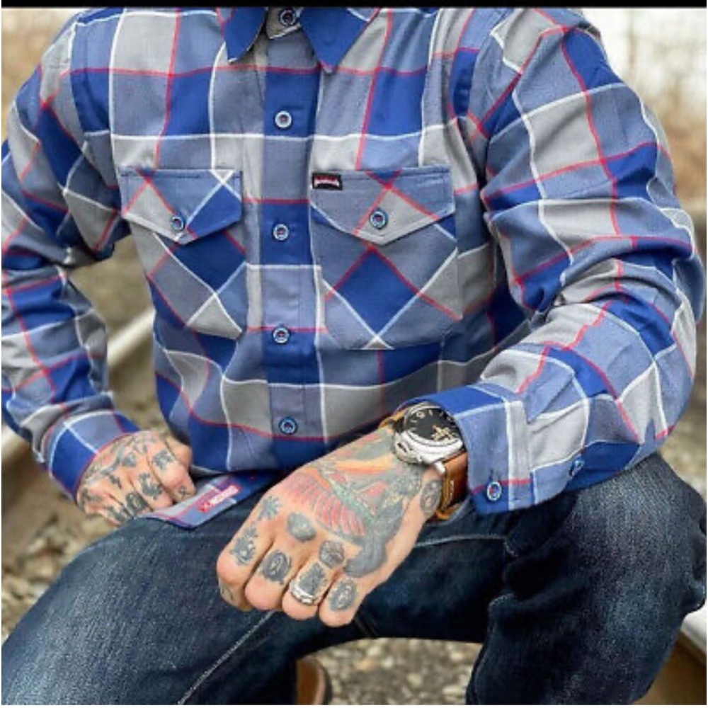 Dixxon mens hatebreed flannel nwt